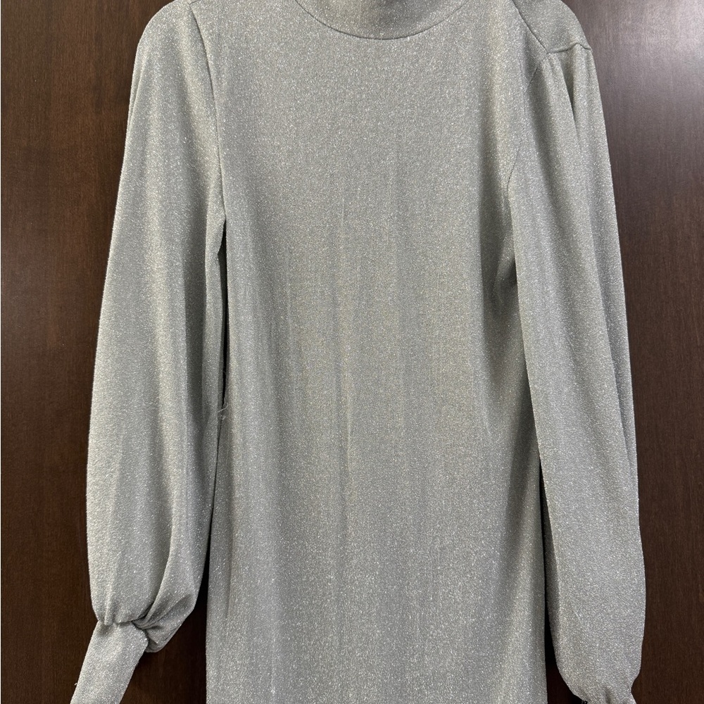 Shop Triple Threads Silver Long Sleeve Dress